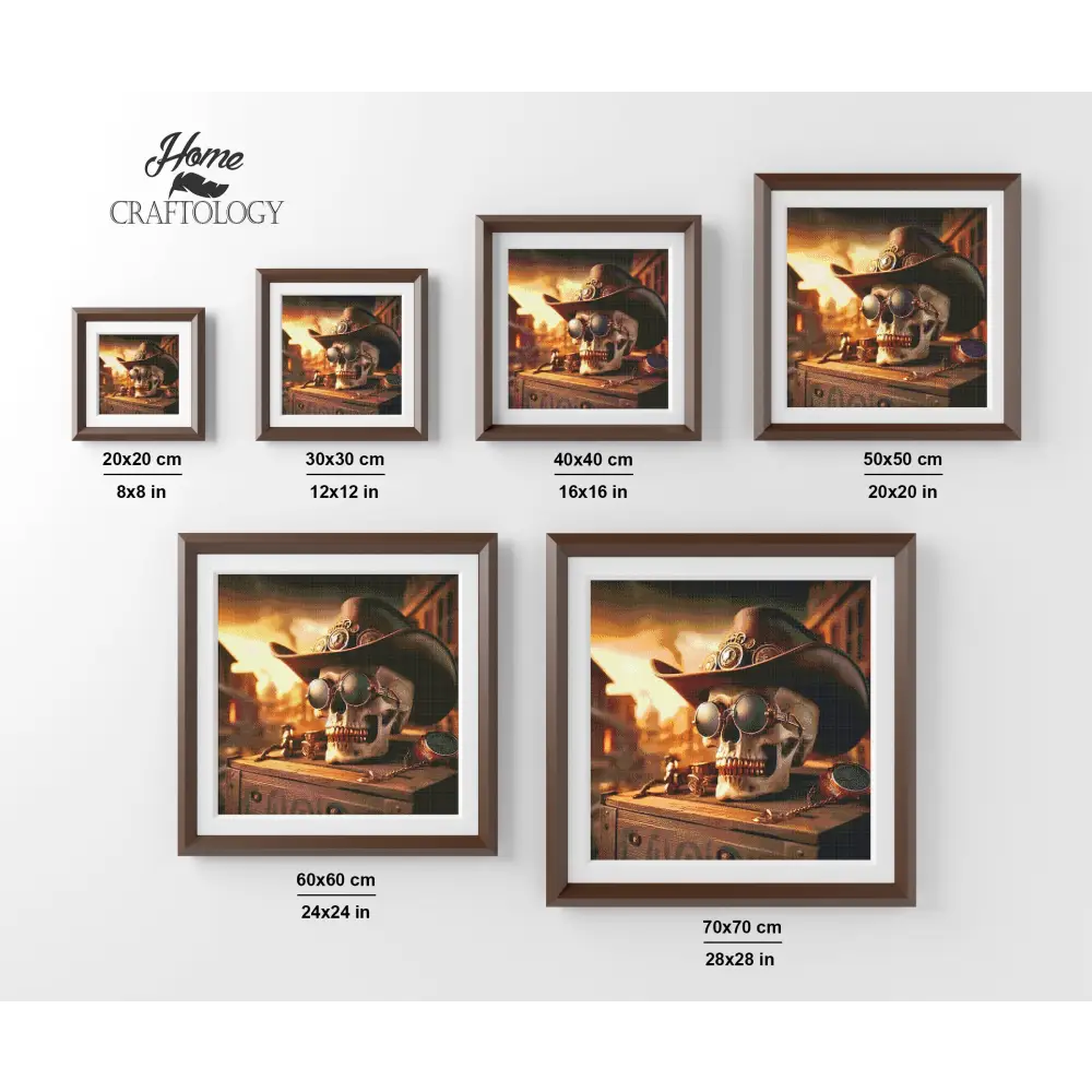 Skull Cowboy - Exclusive Premium Diamond Painting Kit - Diamond Painting Kit