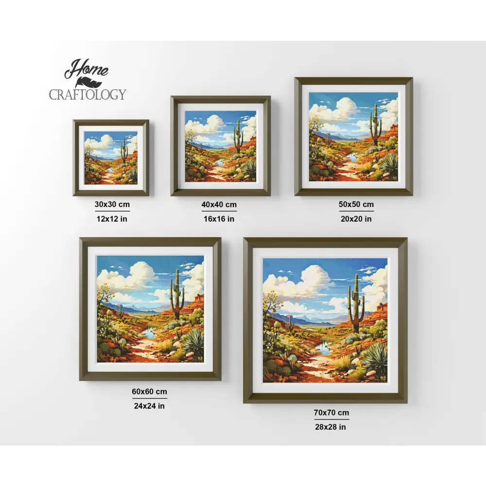 Small Desert Stream - Exclusive Premium Diamond Painting Kit - Diamond Painting Kit