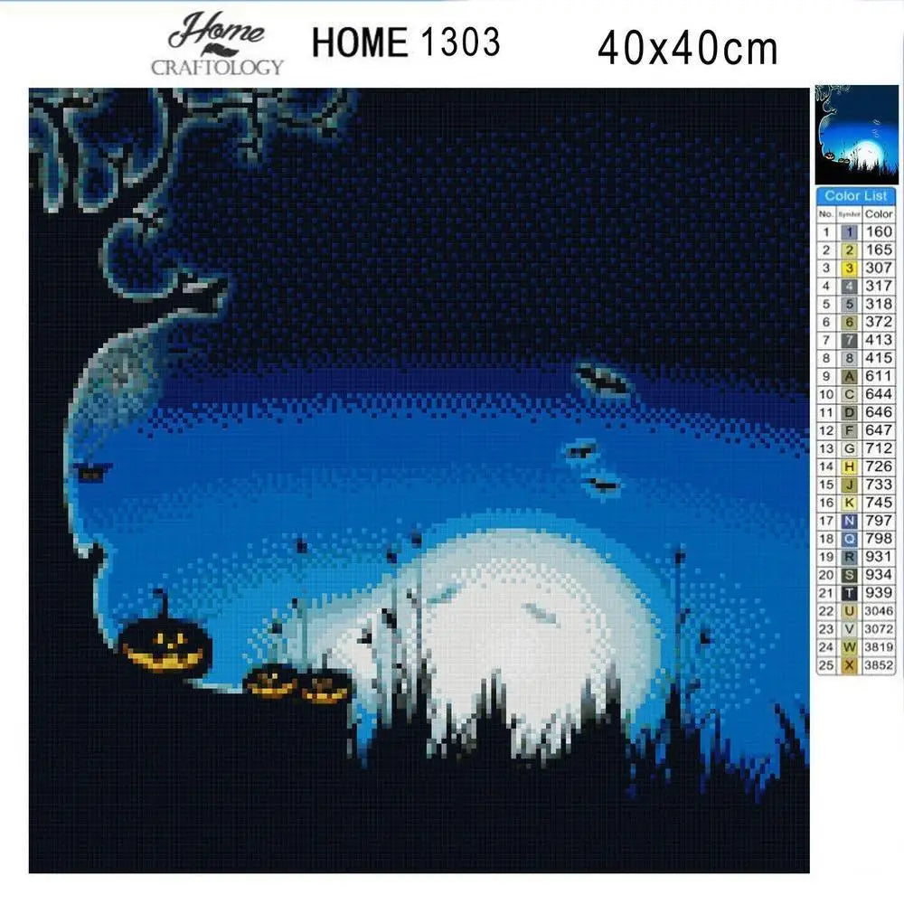 Smiling Pumpkins - Diamond Painting Kit - Home Craftology