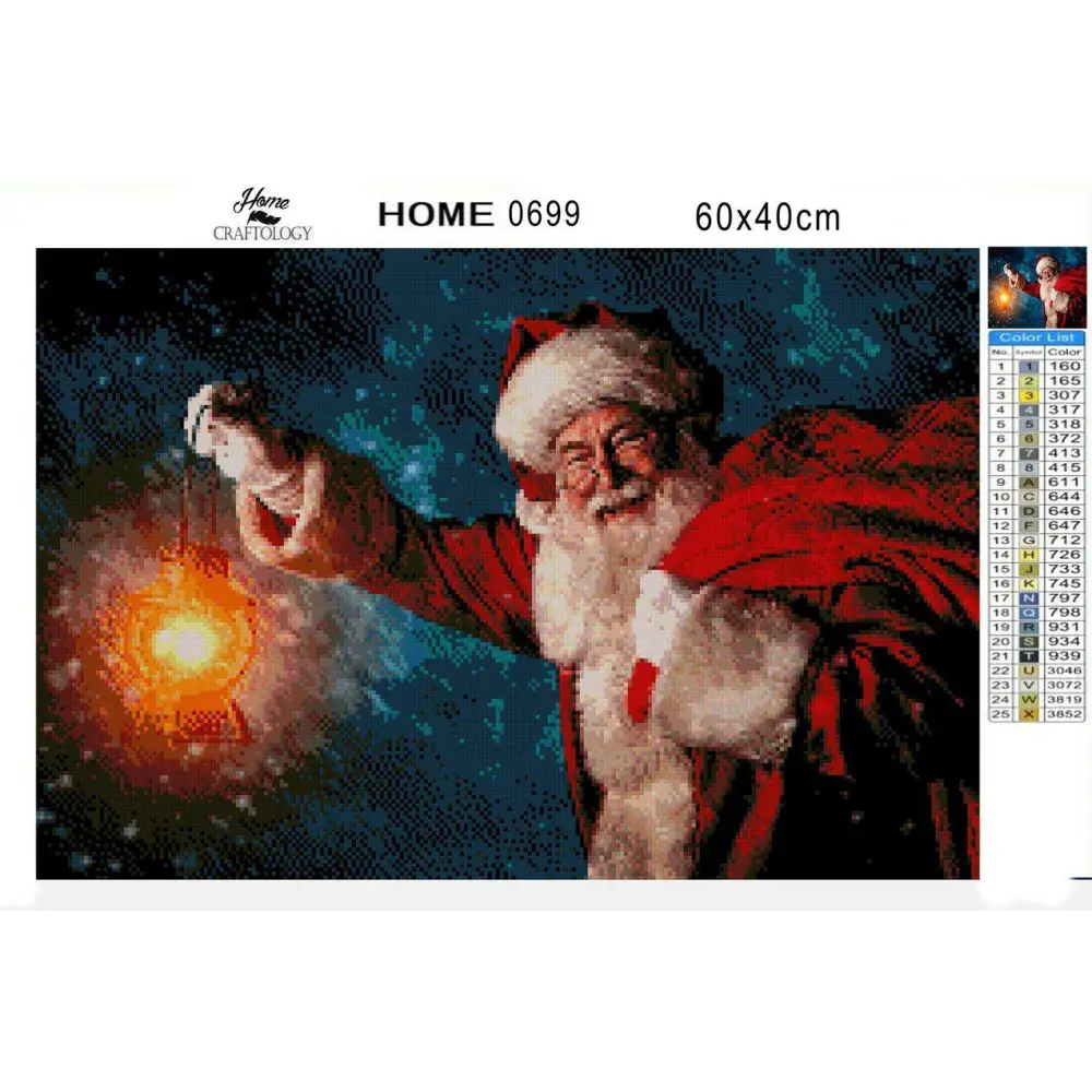Smiling Santa - Diamond Painting Kit - Home Craftology
