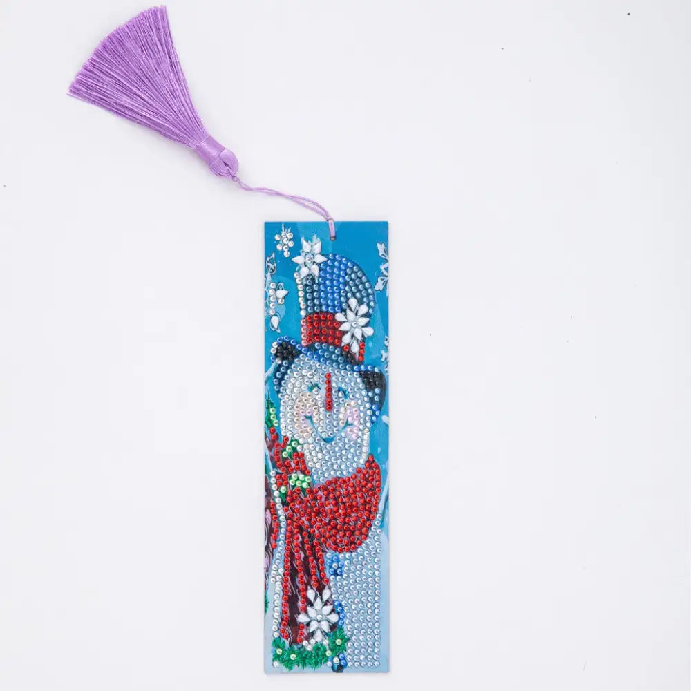 Snowman - Diamond Painting Bookmark - Bookmark