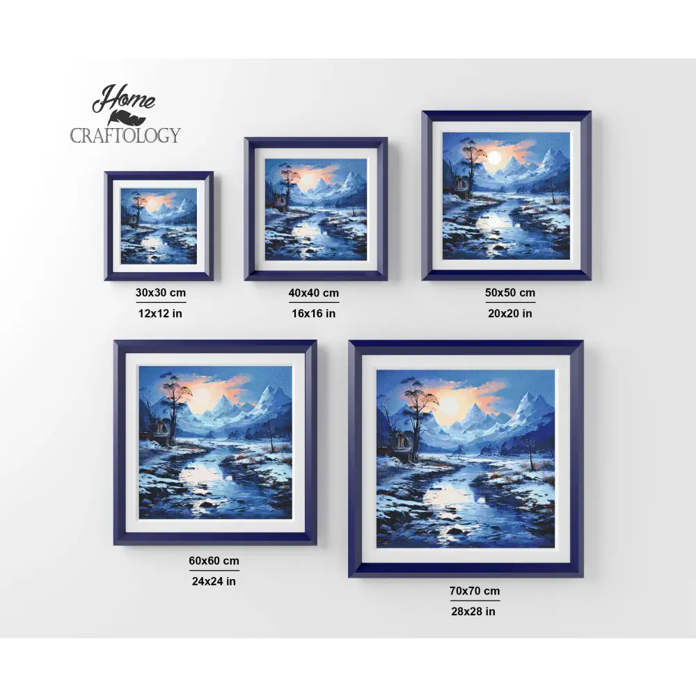 Snowy Mountains - Exclusive Premium Diamond Painting Kit - Diamond Painting Kit