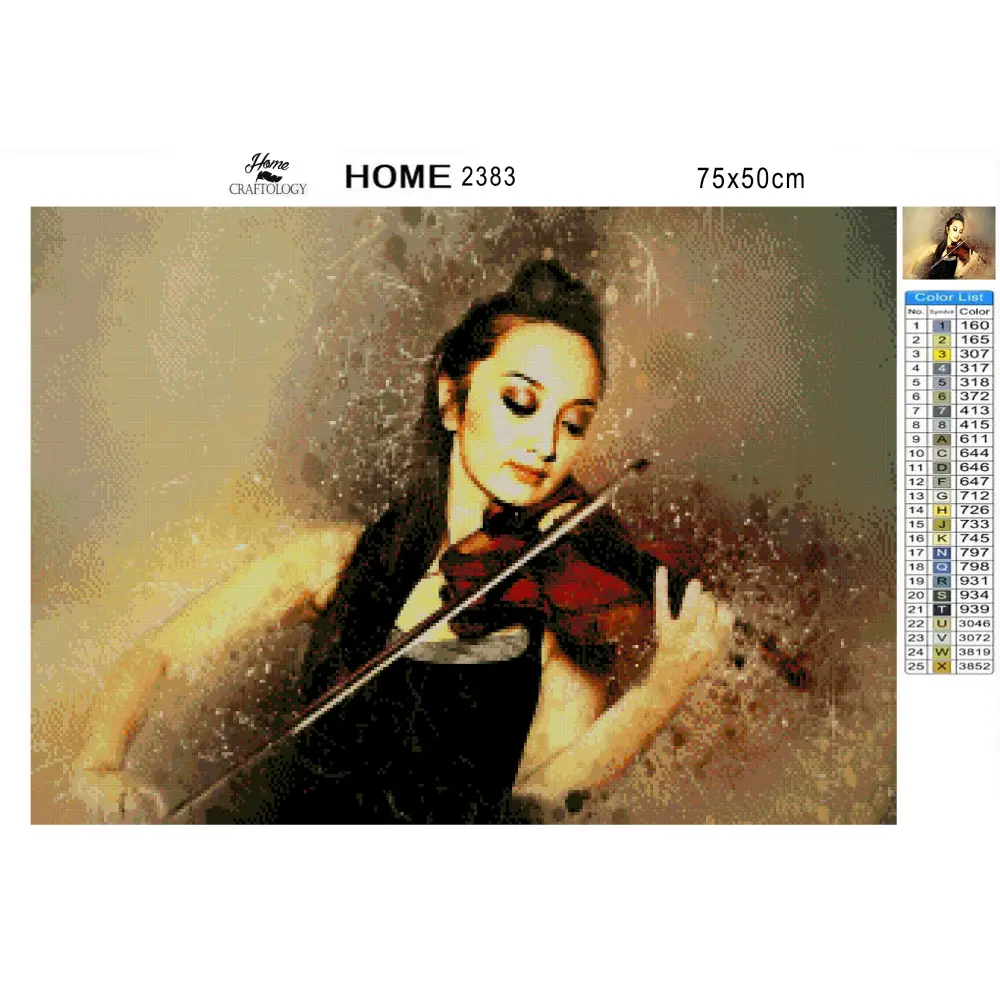 Solo Violinist - Premium Diamond Painting Kit - Diamond Painting Kit
