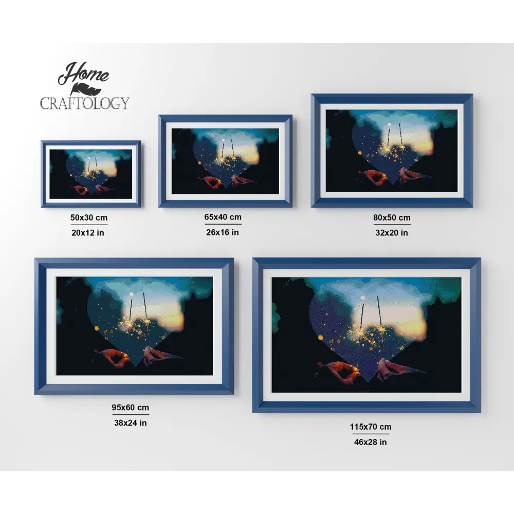 Sparklers and Lovers - Premium Diamond Painting Kit - Diamond Painting Kit