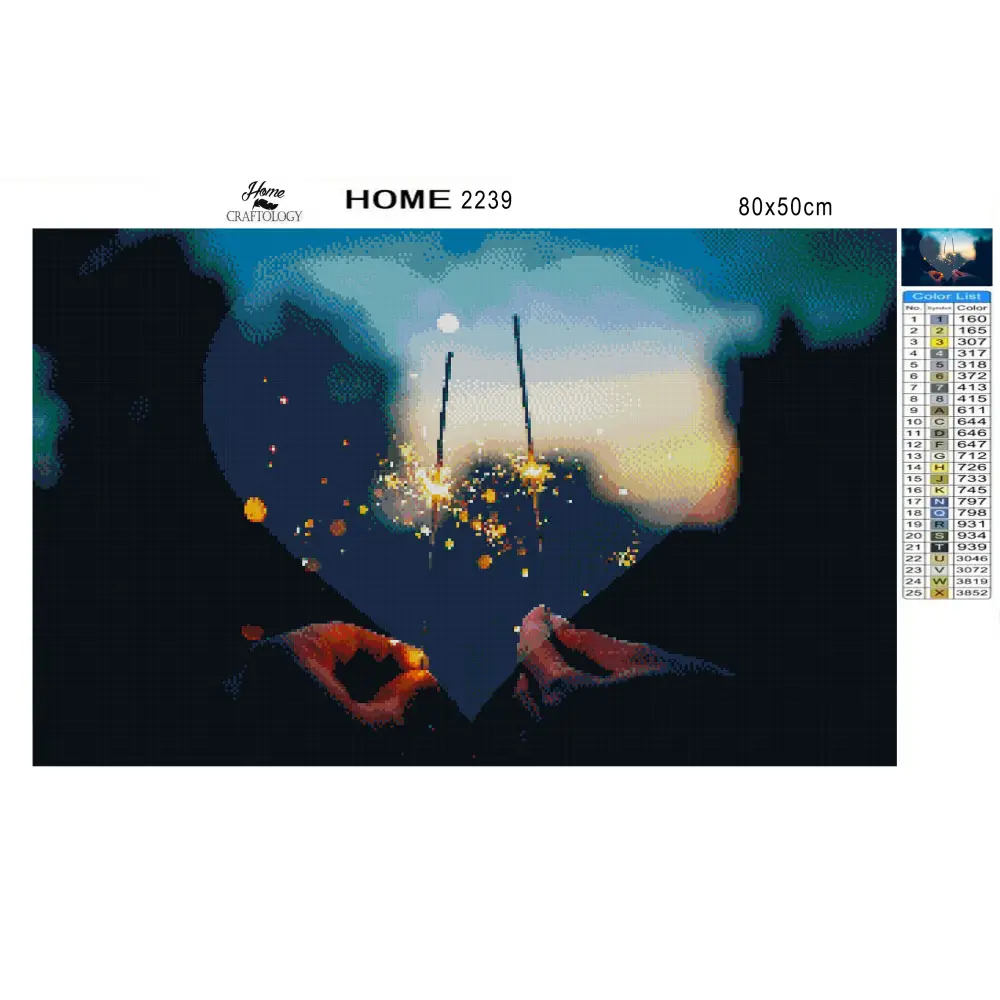 Sparklers and Lovers - Premium Diamond Painting Kit - Diamond Painting Kit