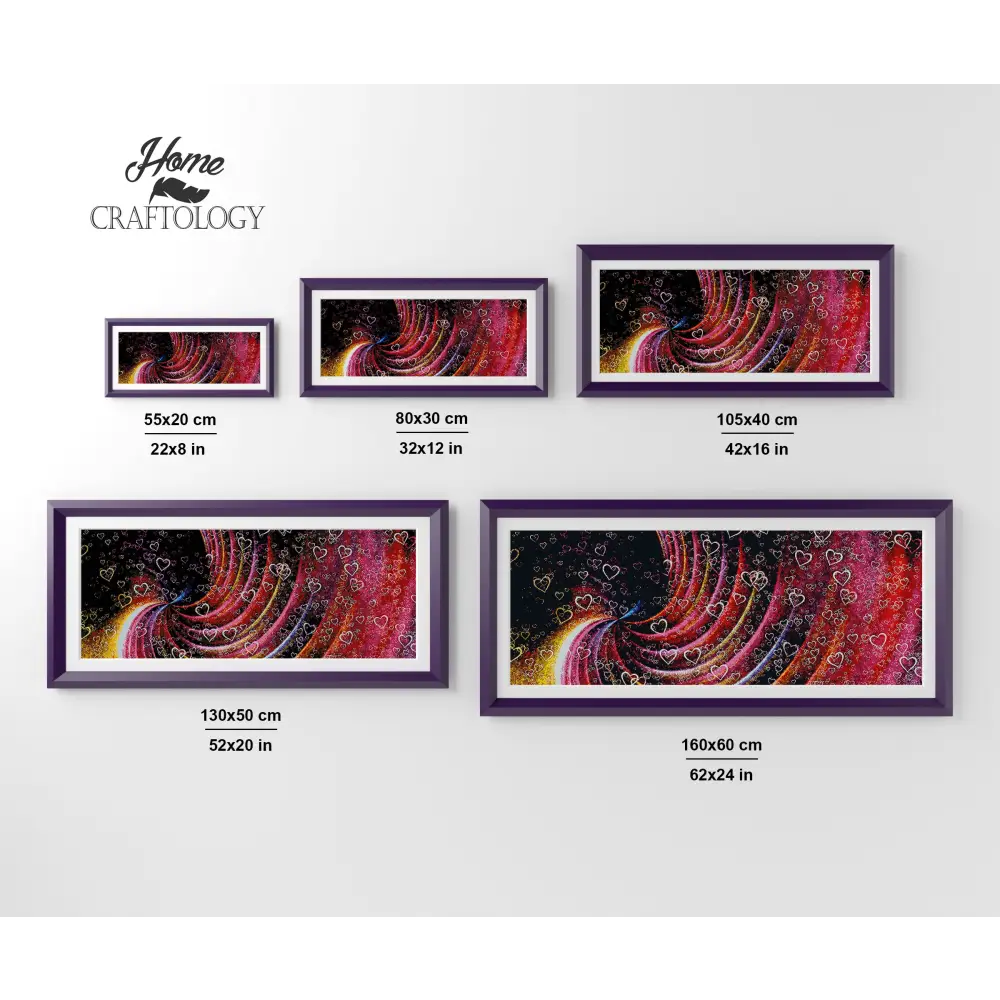 Spiral Hearts - Premium Diamond Painting Kit - Diamond Painting Kit