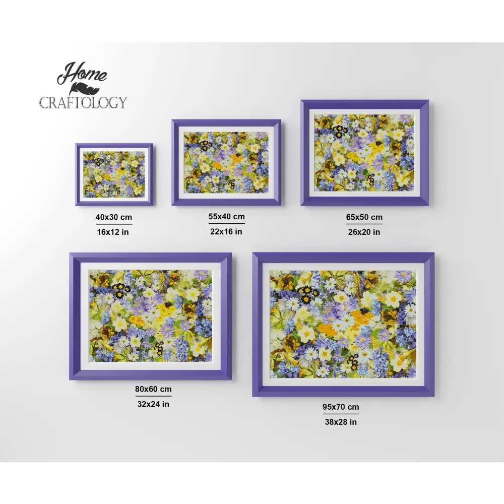 Spring Flower Collage - Premium Diamond Painting Kit - Diamond Painting Kit