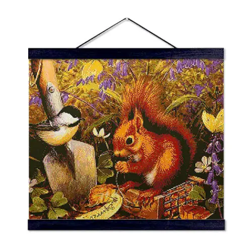 Squirrel and Bird - Premium Diamond Painting Kit - Diamond Painting Kit