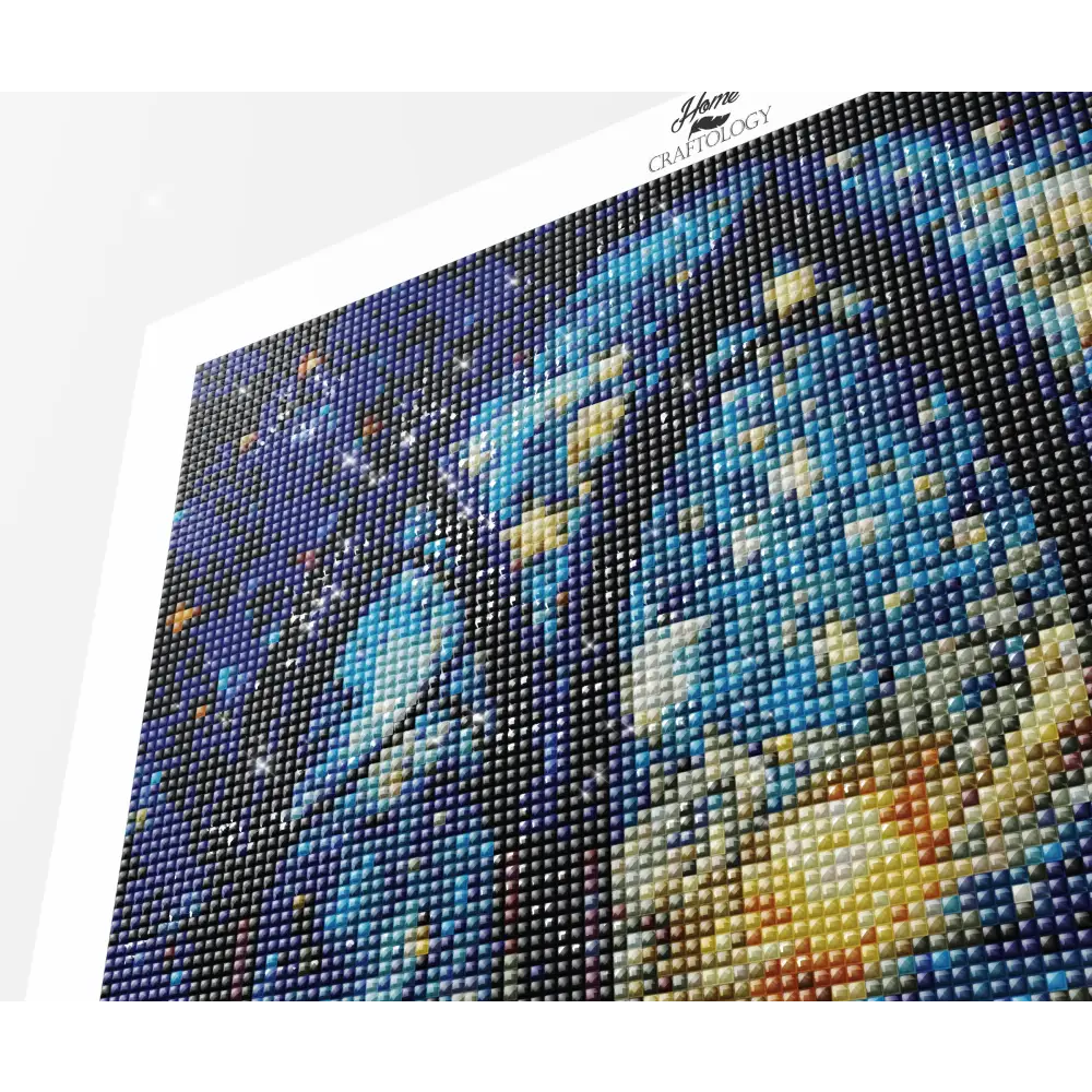 Stained Glass Night Sky - Exclusive Premium Diamond Painting Kit - Diamond Painting Kit