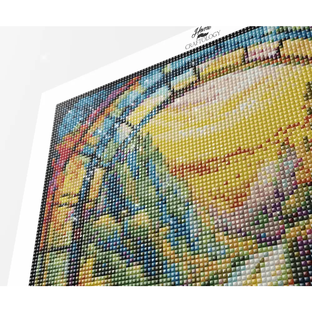 Stained Glass Waterfalls - Exclusive Premium Diamond Painting Kit - Diamond Painting Kit