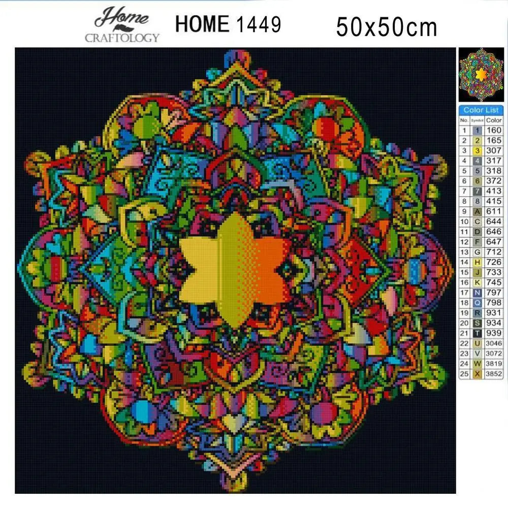 Star Mandala - Premium Diamond Painting Kit - Diamond Painting Kit