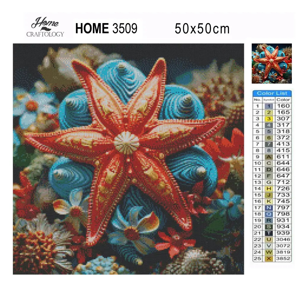 Starfish - Exclusive Premium Diamond Painting Kit - Diamond Painting Kit