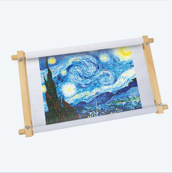 Starry Night Kit - Cross Stitch - With Frame - Cross Stitch Kit