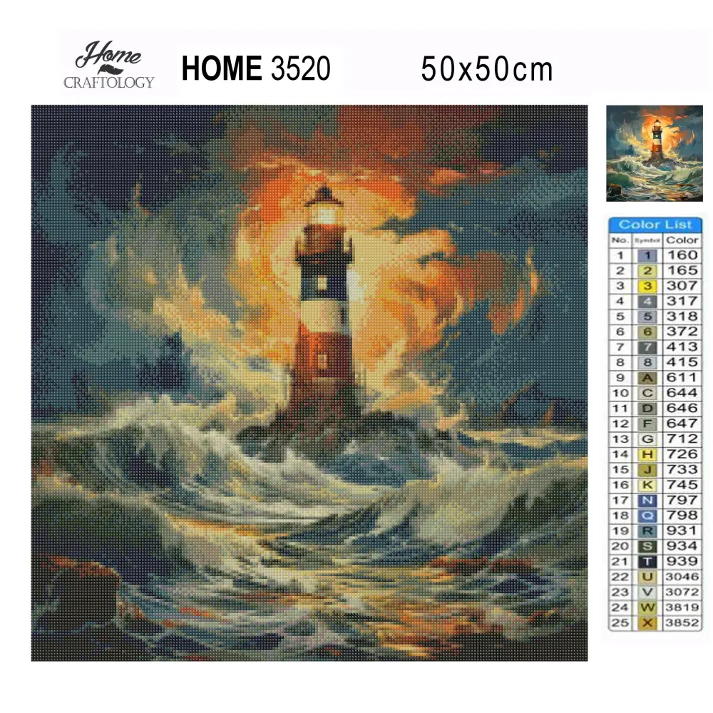 Stormy Seas - Exclusive Premium Diamond Painting Kit - Diamond Painting Kit
