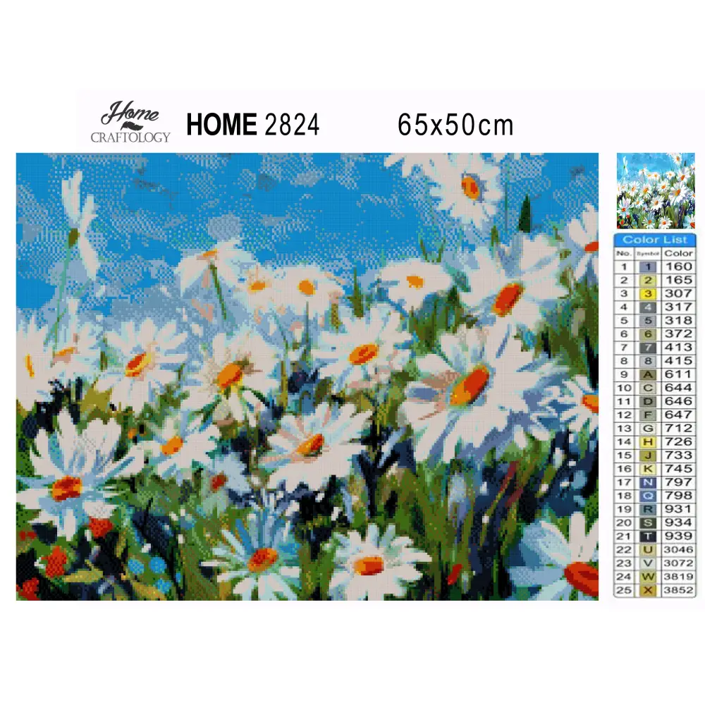 Summer Daisies - Exclusive Premium Diamond Painting Kit - Diamond Painting Kit