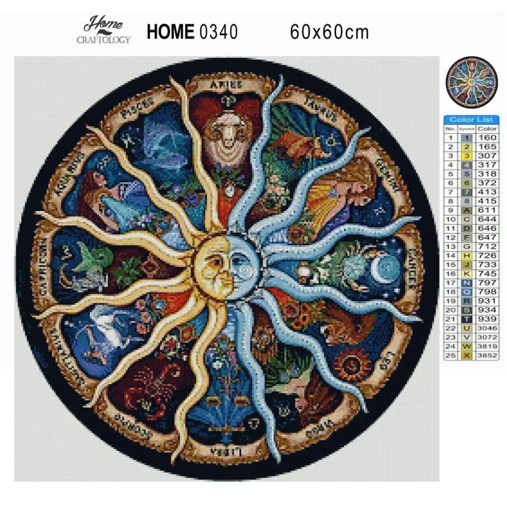 Sun and Moon - Premium Diamond Painting Kit - Diamond Painting Kit