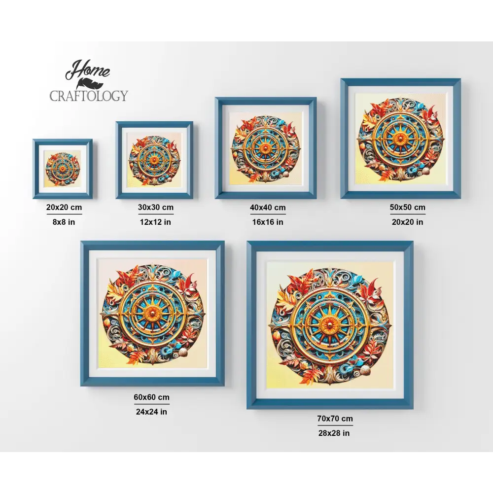 Sunburst Mandala - Exclusive Premium Diamond Painting Kit - Diamond Painting Kit