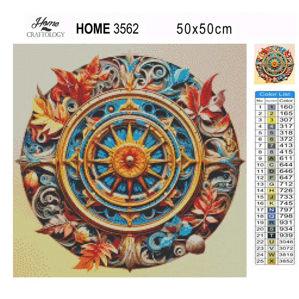 Sunburst Mandala - Exclusive Premium Diamond Painting Kit - Diamond Painting Kit