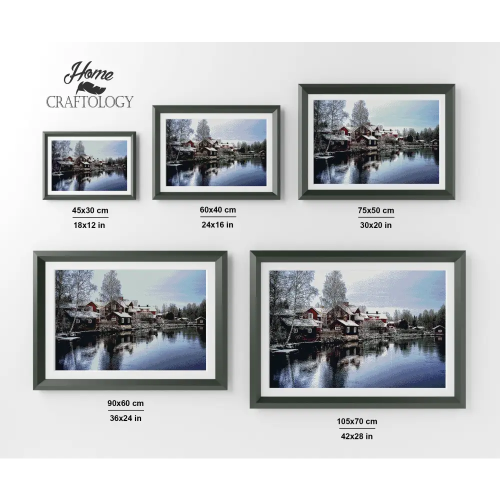 Sundborn Dalarna - Premium Diamond Painting Kit - Diamond Painting Kit