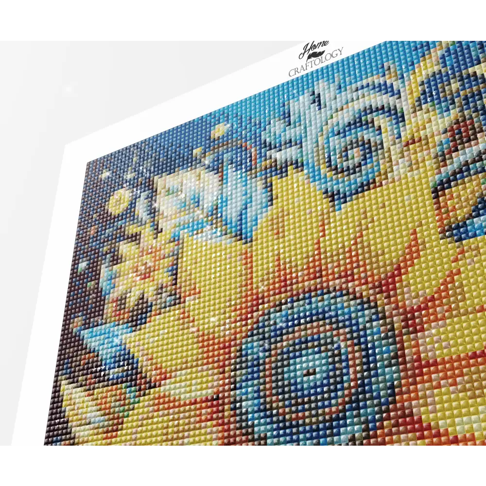 Sunflowers and Leaves - Exclusive Premium Diamond Painting Kit - Diamond Painting Kit
