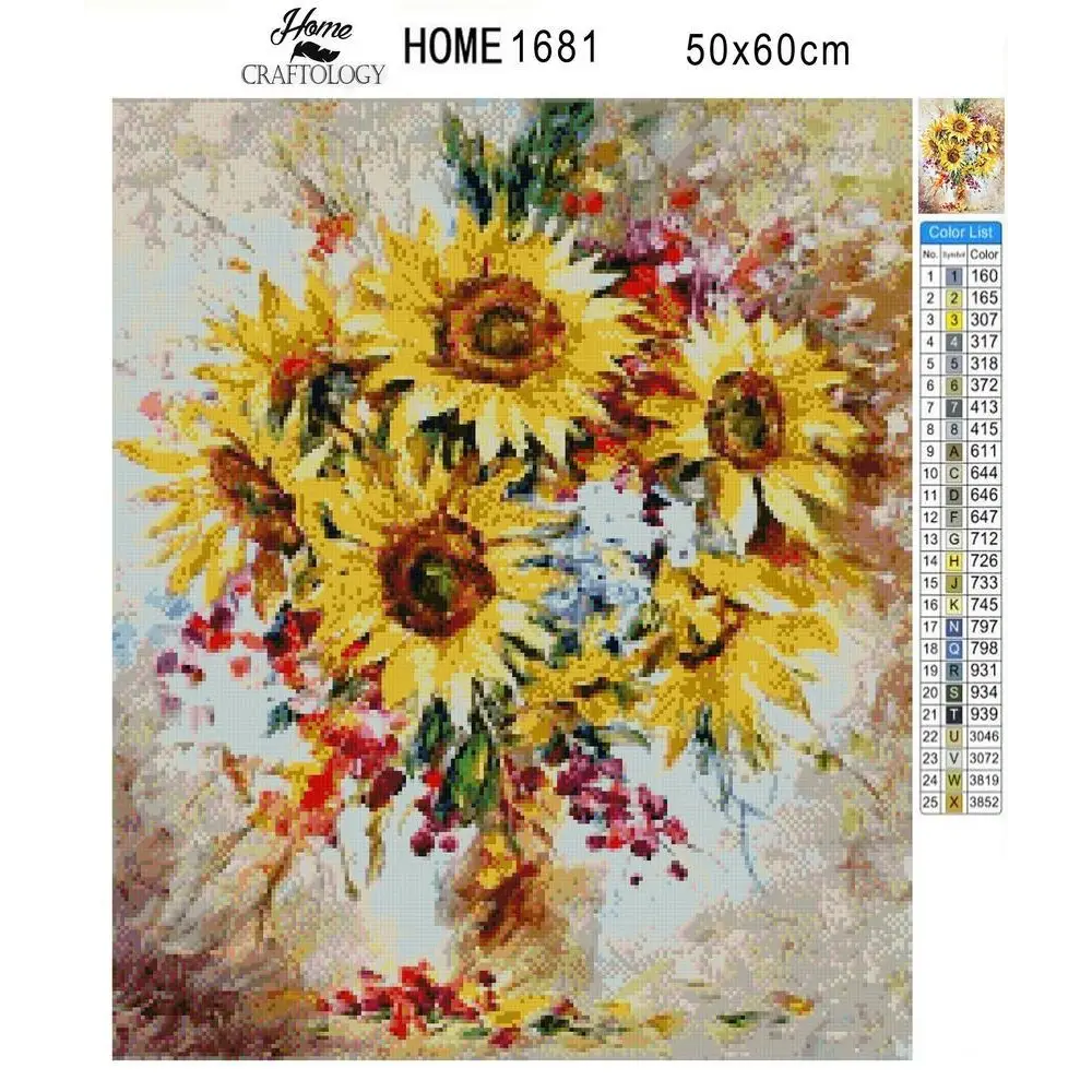 Sunflowers - Exclusive Premium Diamond Painting Kit - Diamond Painting Kit