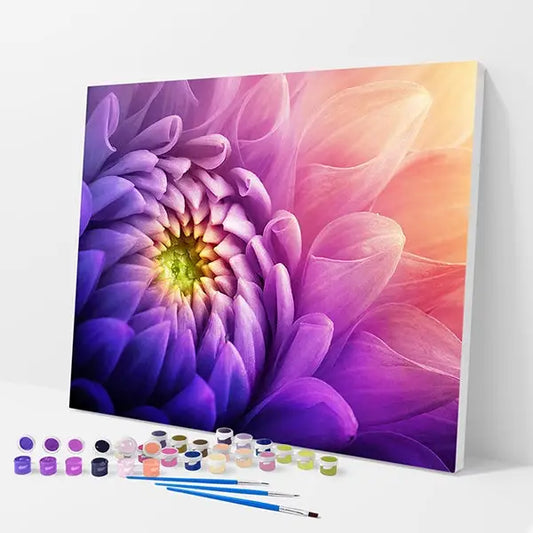 Sunlit Flower Kit - Paint By Numbers - 30x40cm / 12x16’’ / No Frame - Paint By Numbers