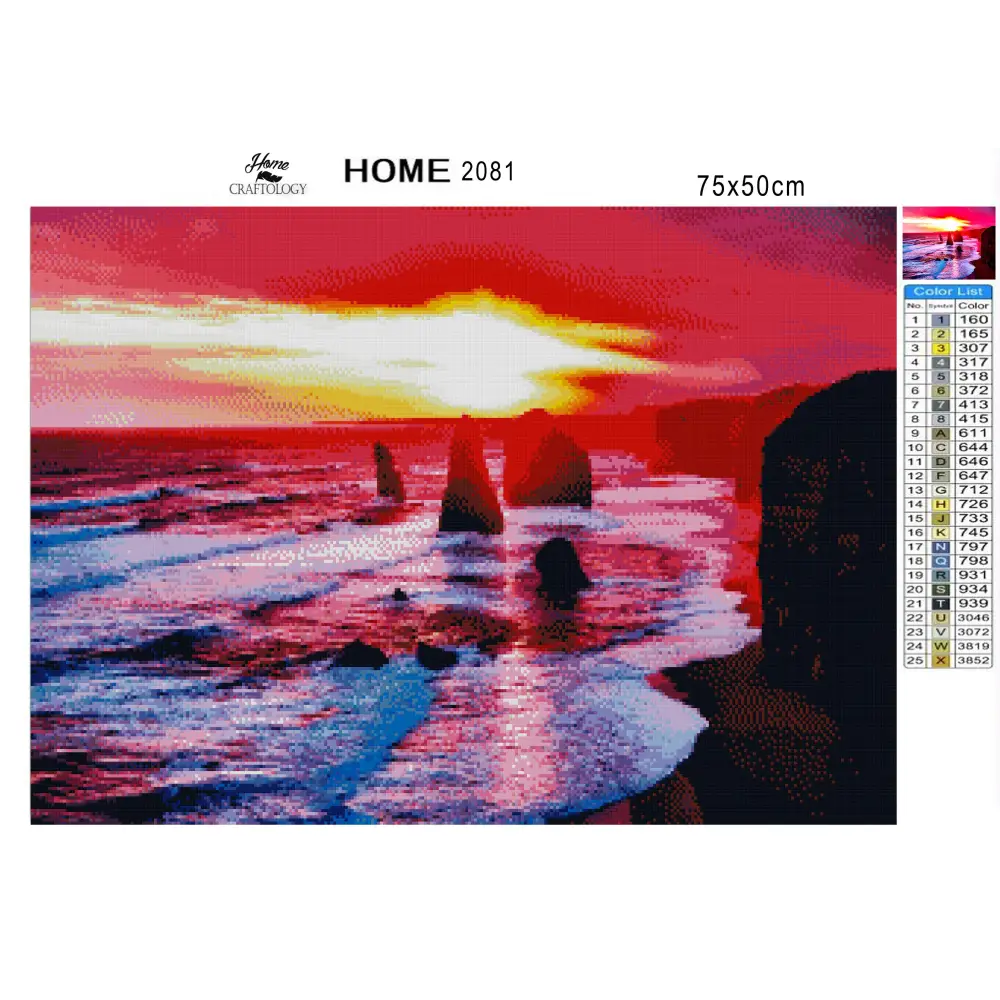 Sunset at The Twelve Apostle - Premium Diamond Painting Kit - Diamond Painting Kit