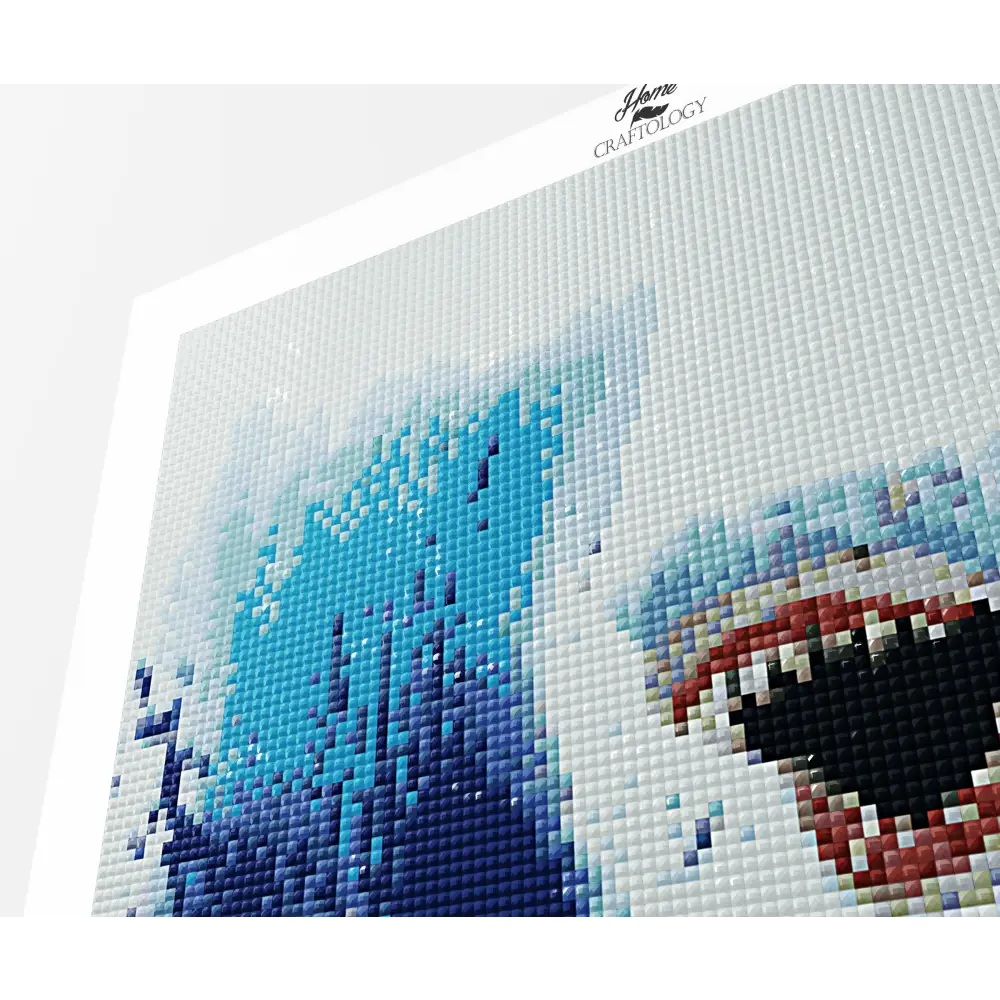 Surfing Shark - Premium Diamond Painting Kit - Diamond Painting Kit