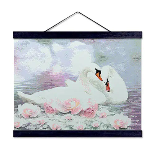 Swan Lake Lovers - Premium Diamond Painting Kit - Diamond Painting Kit