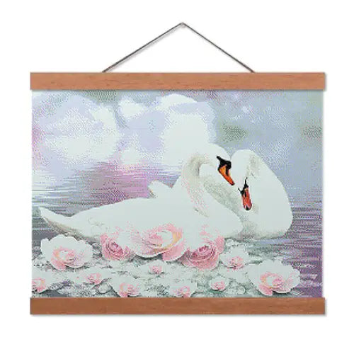 Swan Lake Lovers - Premium Diamond Painting Kit - Diamond Painting Kit