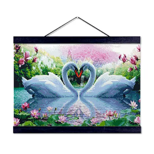 Swan Lovers - Premium Diamond Painting Kit - Diamond Painting Kit