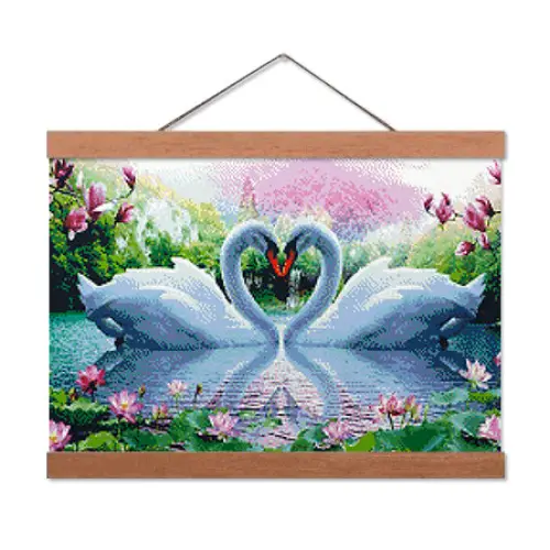 Swan Lovers - Premium Diamond Painting Kit - Diamond Painting Kit