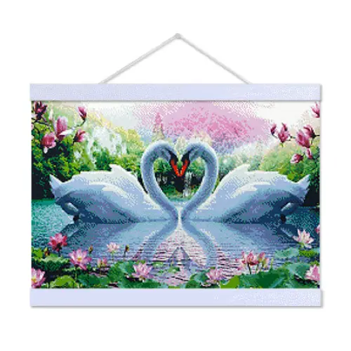 Swan Lovers - Premium Diamond Painting Kit - Diamond Painting Kit
