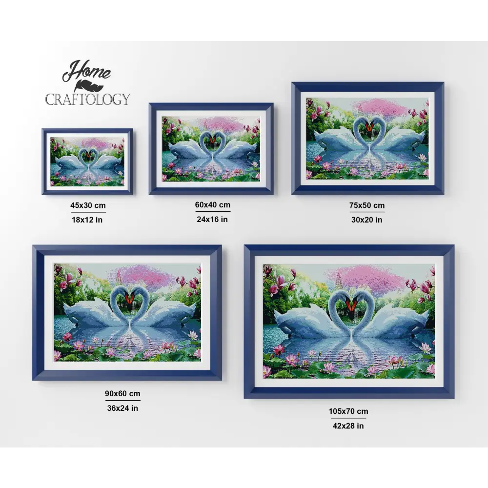 Swan Lovers - Premium Diamond Painting Kit - Diamond Painting Kit
