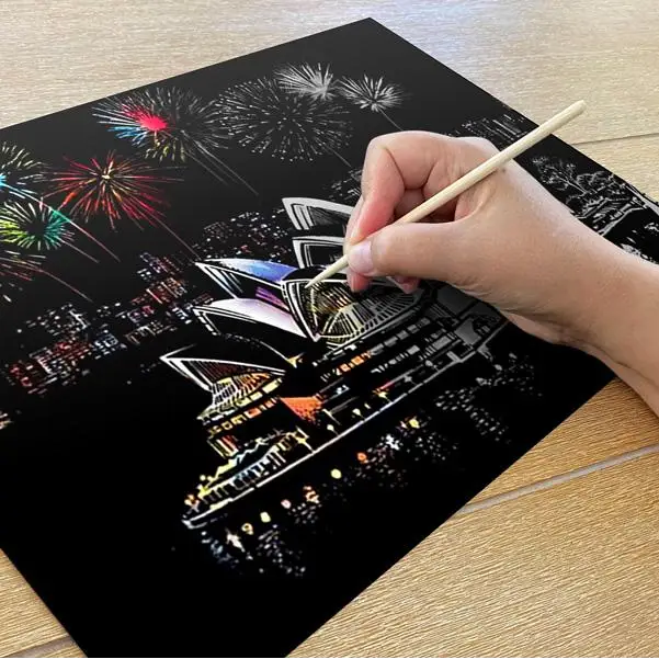 Sydney Australia - Scratch Painting Kit - Scratch Painting
