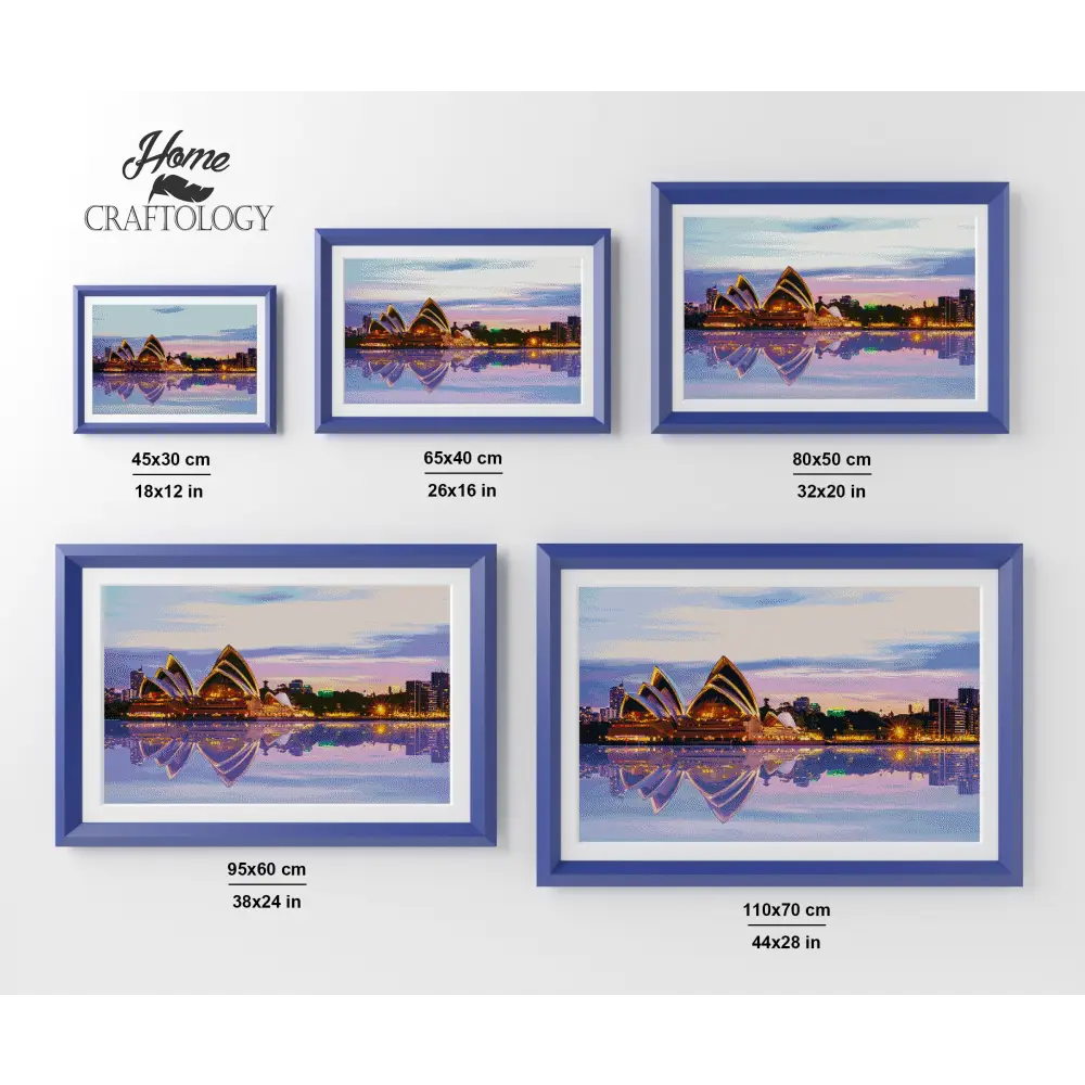 Sydney Opera House Night Lights - Premium Diamond Painting Kit - Diamond Painting Kit
