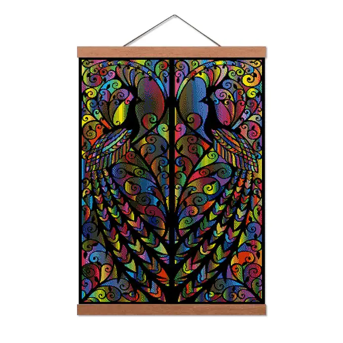 Symmetrical Peacocks - Premium Diamond Painting Kit - Diamond Painting Kit