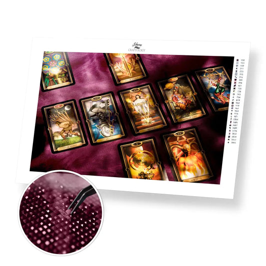 Tarot Reading - Premium Diamond Painting Kit - 45x30cm / 18x12’’ / Square (Most Popular) - Diamond Painting Kit