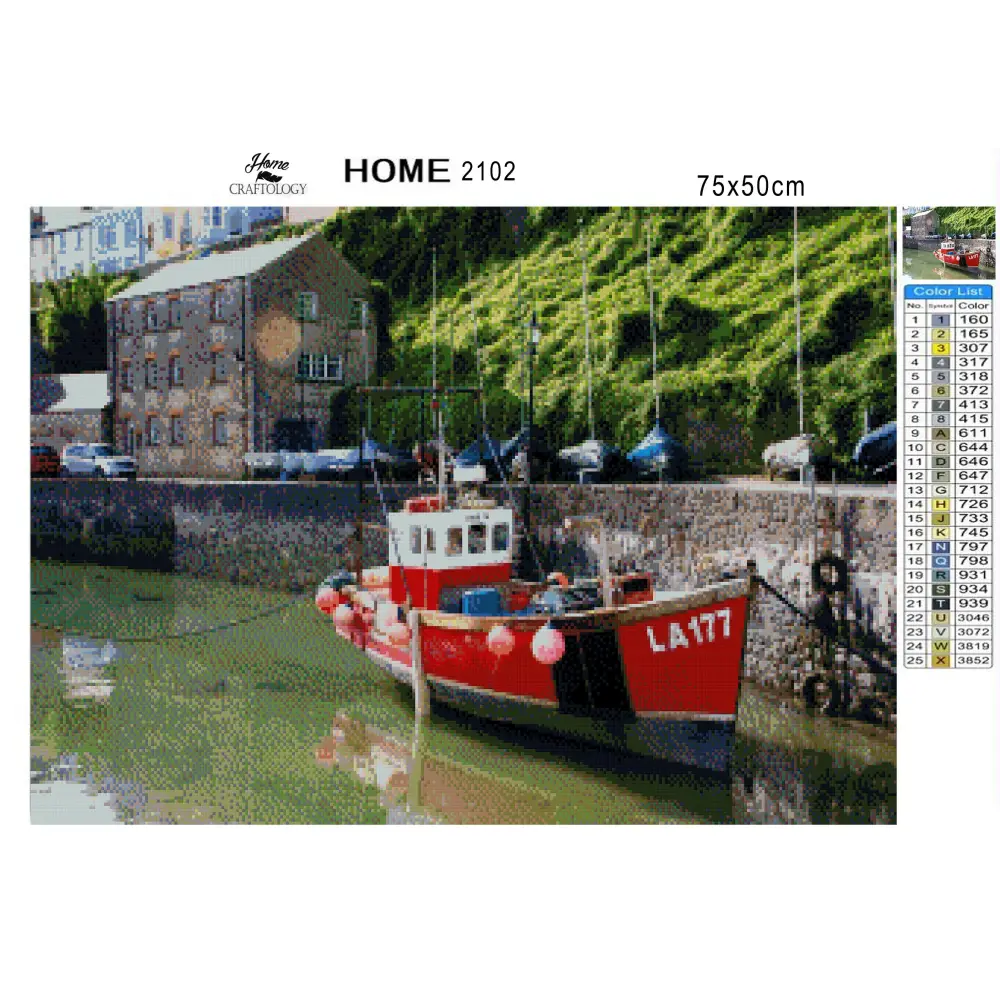 Tenby Harbour - Premium Diamond Painting Kit - Diamond Painting Kit