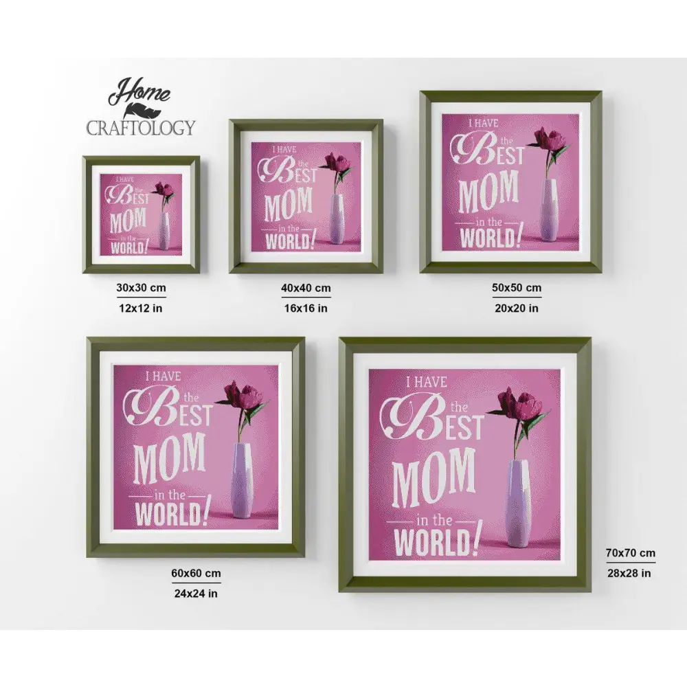 The Best Mom - Premium Diamond Painting Kit - Diamond Painting Kit