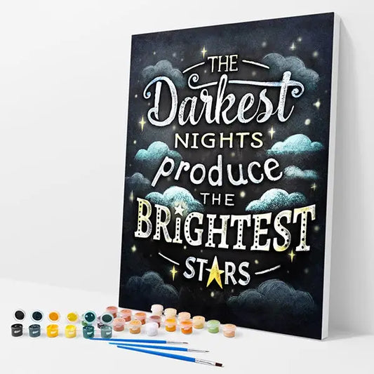 The Brightest Stars Kit - Paint By Numbers - 30x40cm / 12x16’’ / No Frame - Paint By Numbers