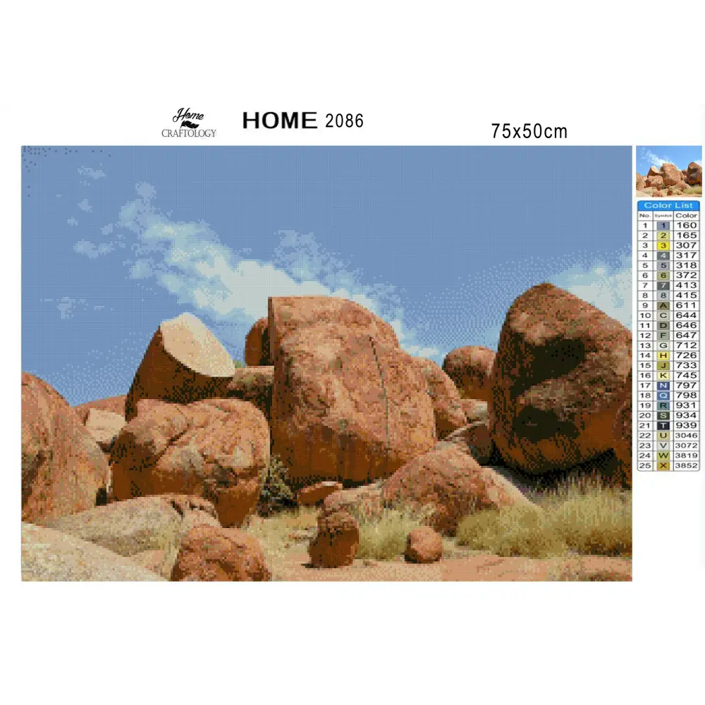 The Devils Marbles - Premium Diamond Painting Kit - Diamond Painting Kit