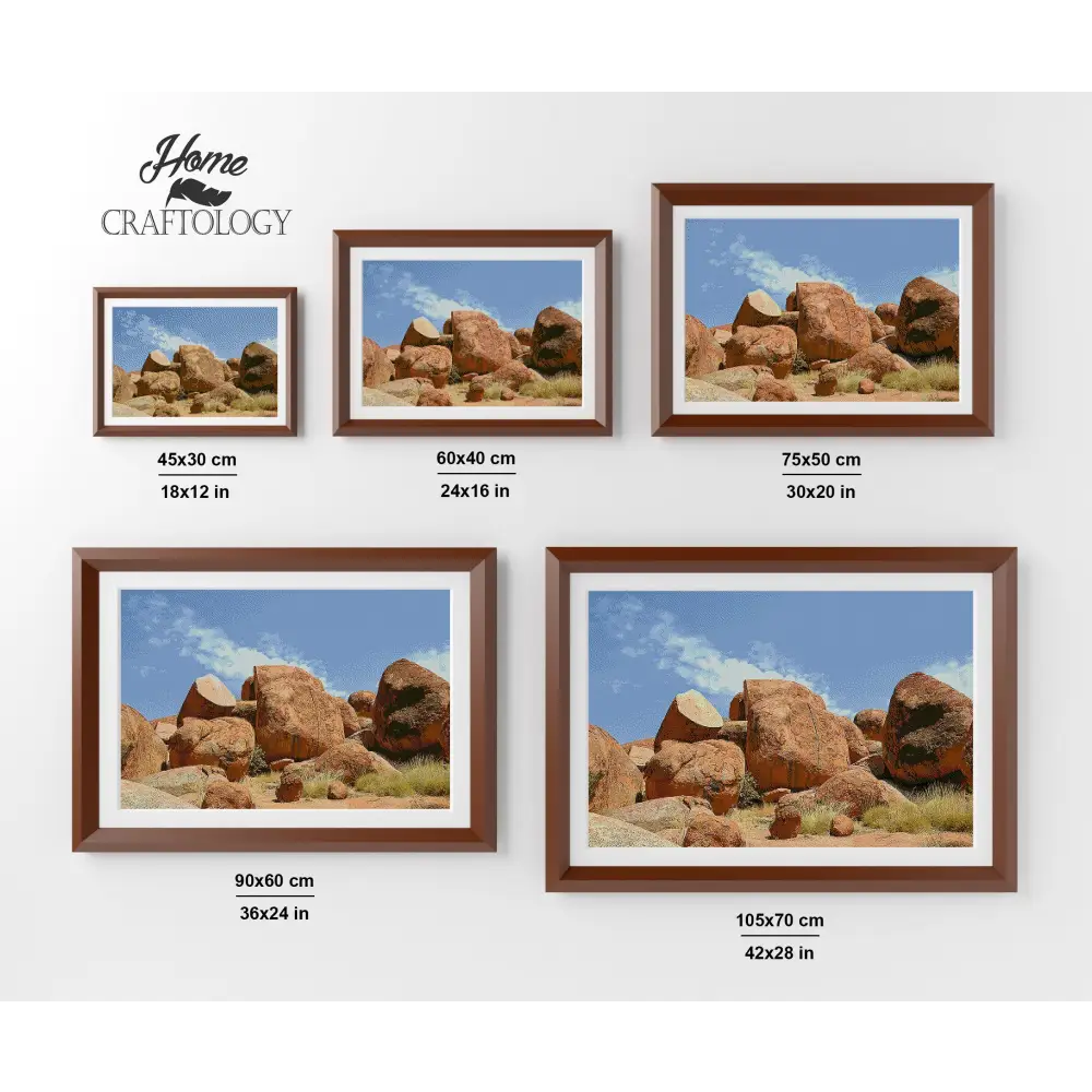 The Devils Marbles - Premium Diamond Painting Kit - Diamond Painting Kit