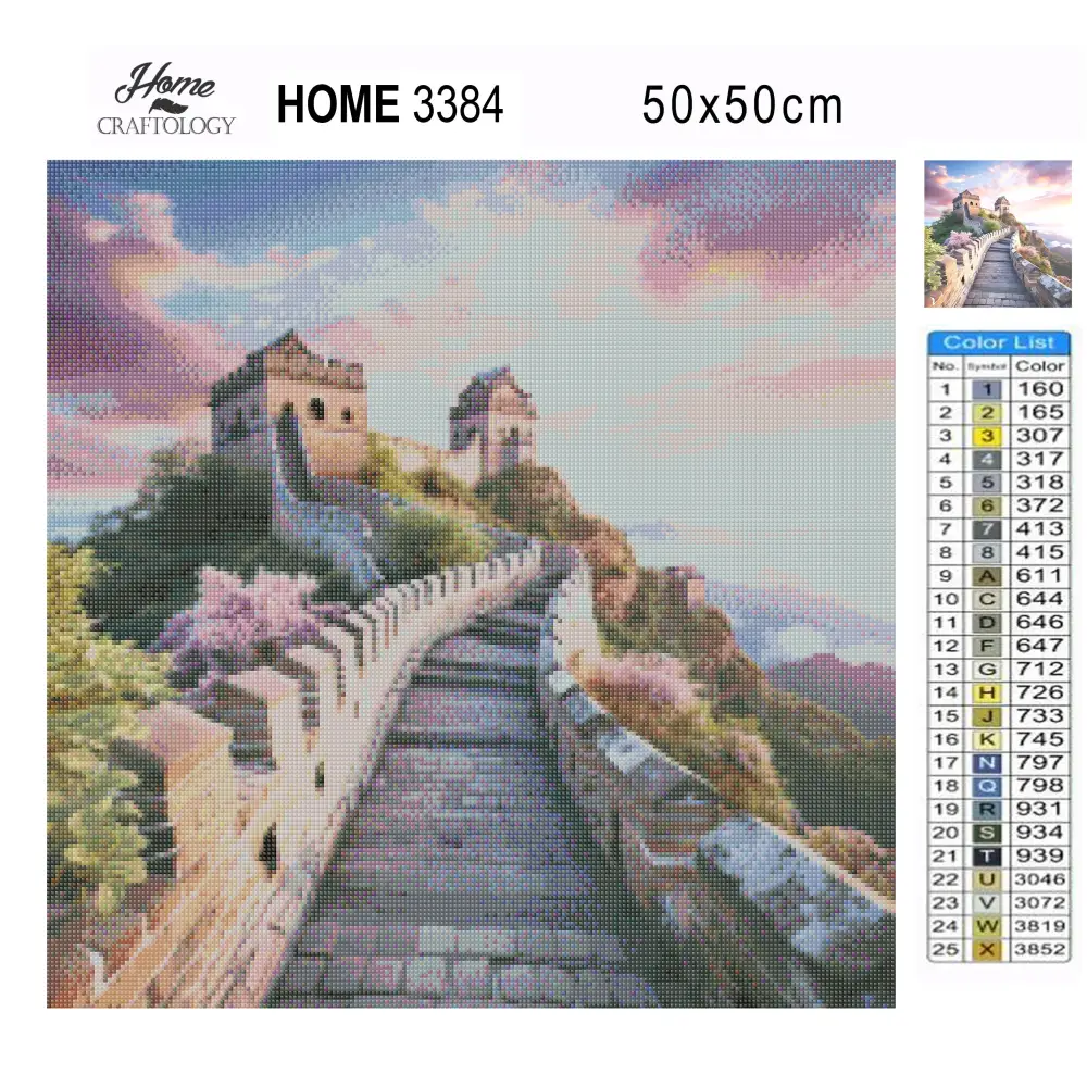 The Great Wall of China - Exclusive Premium Diamond Painting Kit - Diamond Painting Kit