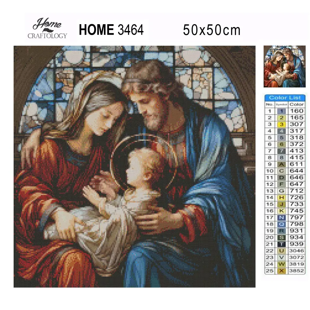 The Holy Family - Exclusive Premium Diamond Painting Kit - Diamond Painting Kit