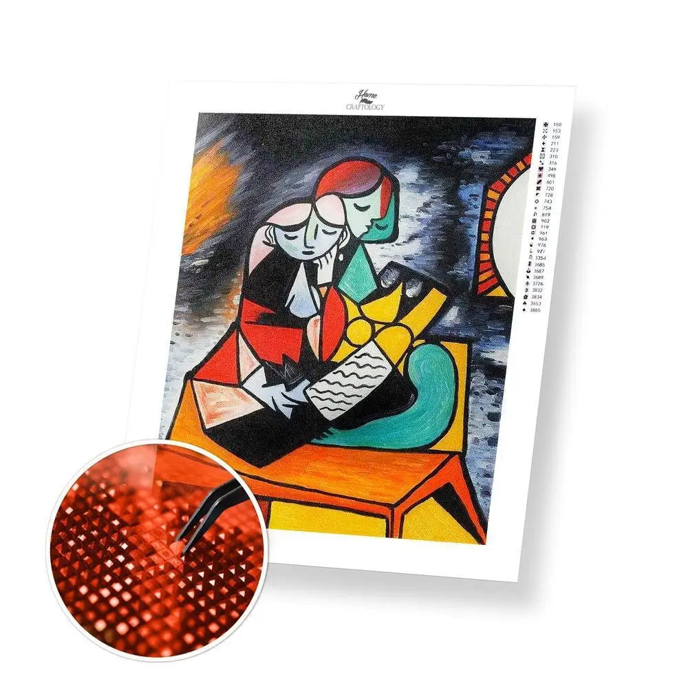 The Lesson - Premium Diamond Painting Kit - 30x40cm / 12x16’’ / Square (Most Popular) - Diamond Painting Kit