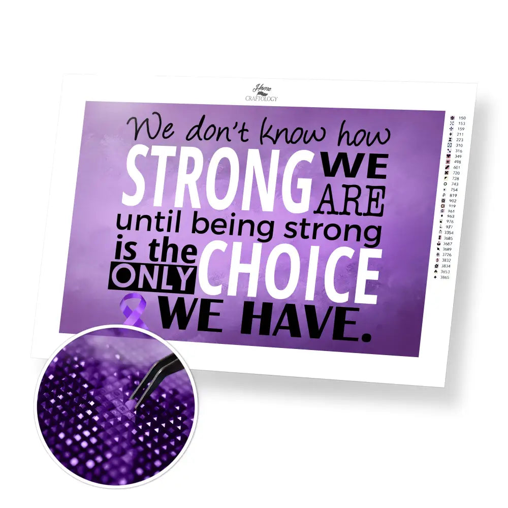 The Only Choice - Premium Diamond Painting Kit - 45x30cm / 18x12’’ / Square (Most Popular) - Diamond Painting Kit