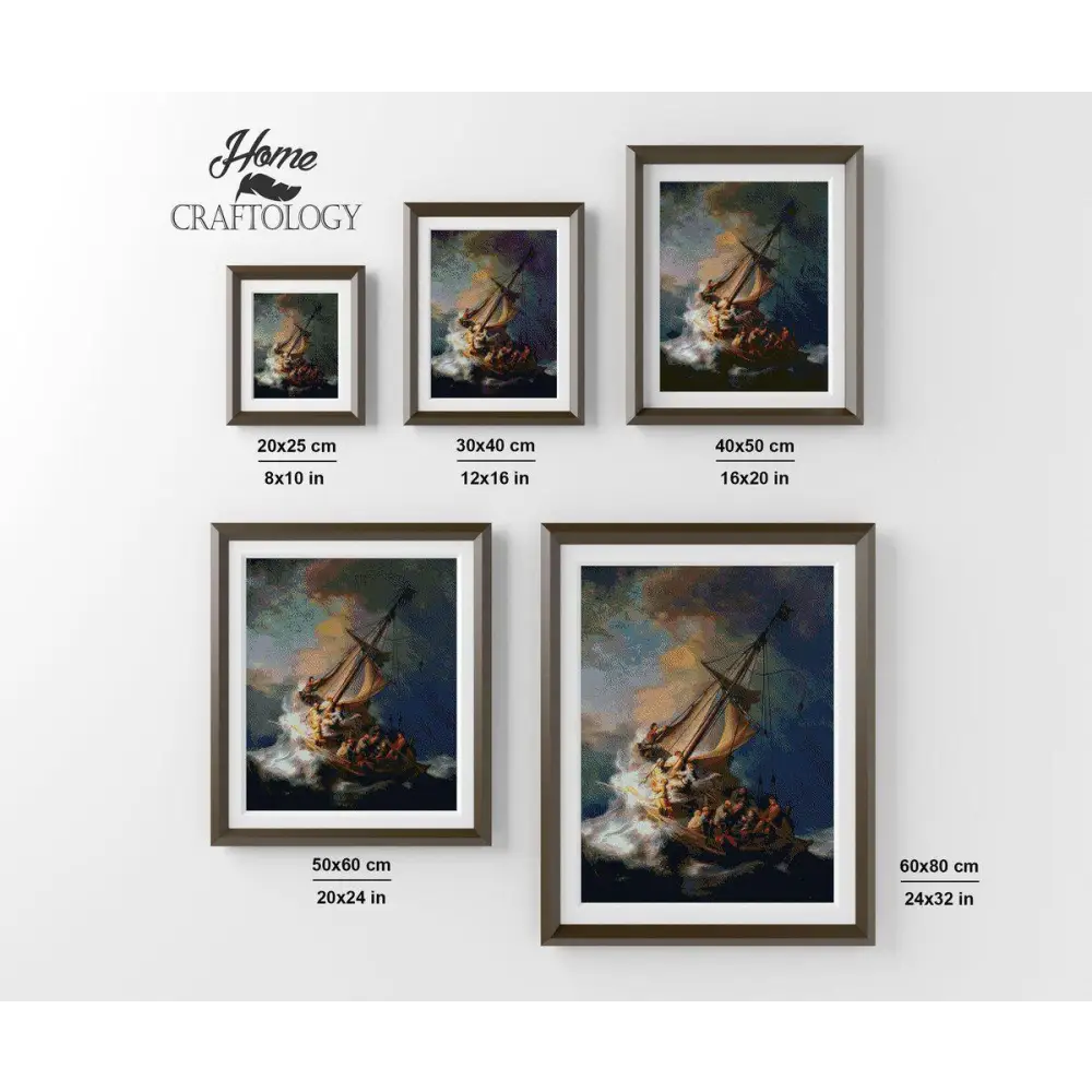 The Storm on the Sea of Galilee - Premium Diamond Painting Kit - Diamond Painting Kit