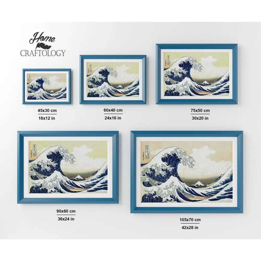 The Underwave off Kanagawa - Premium Diamond Painting Kit - Diamond Painting Kit