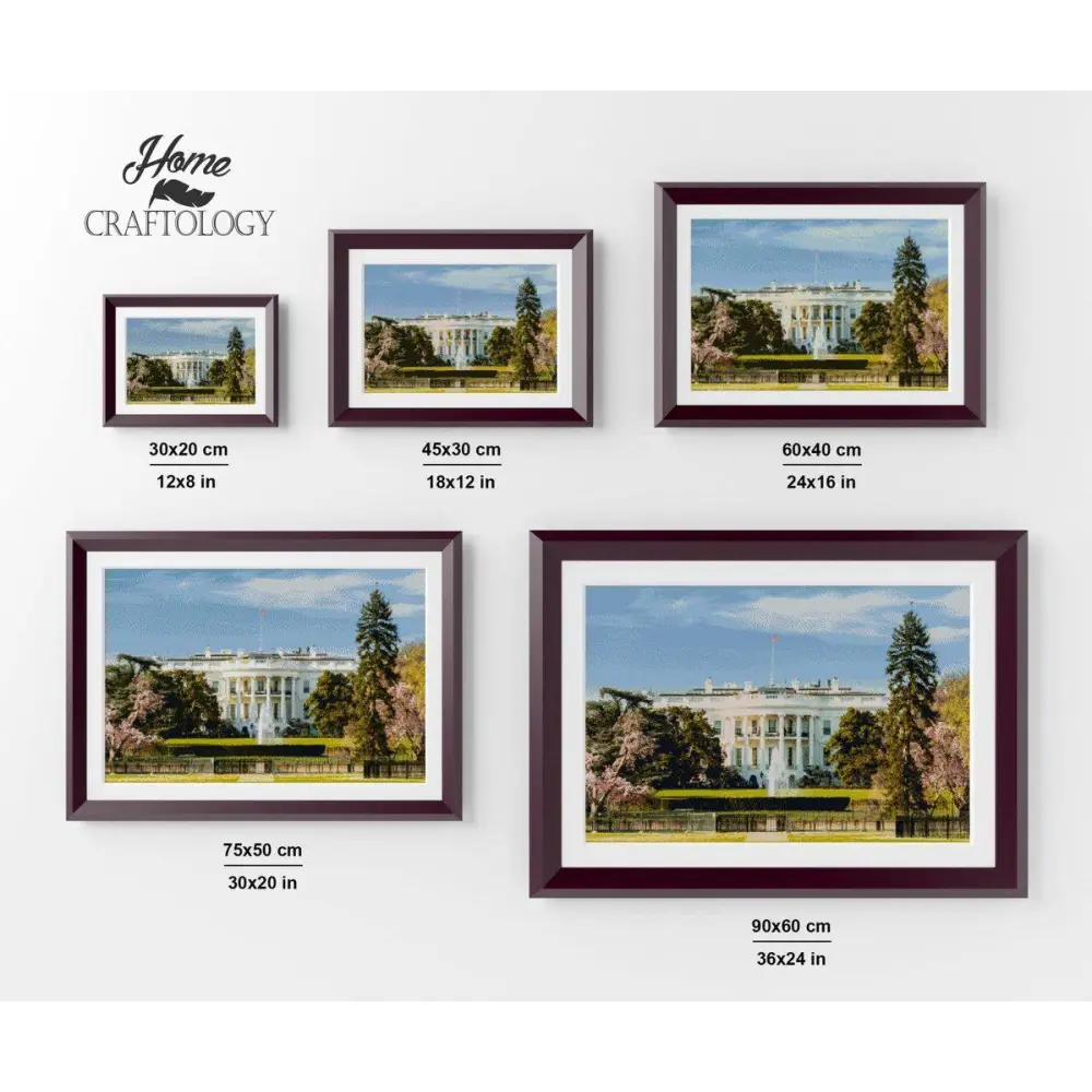 The White House - Diamond Painting Kit - Home Craftology